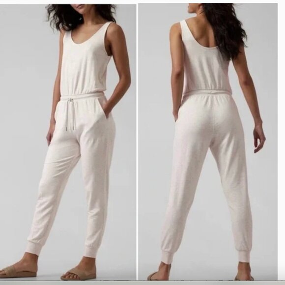 Athleta Pants - Athleta Balance Jumpsuit in Toasted Brown Heather Size S